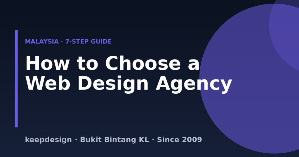 How to choose web design agency Malaysia 7-step guide